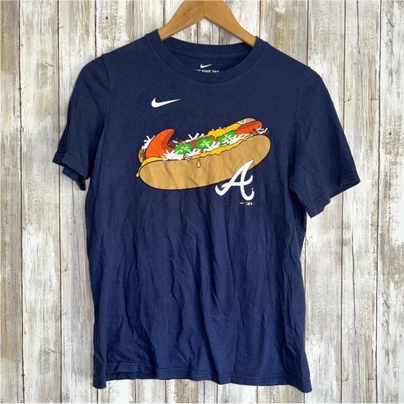 Nike Tops - Nike MLB Rare Atlanta Braves Hot Dog Glizzy Tee